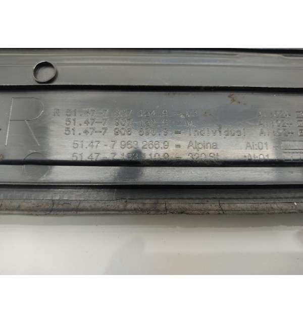 Накладка на порог бу для BMW 3 E90/E91/E92/E93 2.0 i,  2007 г. бу контрактные купить в Спб