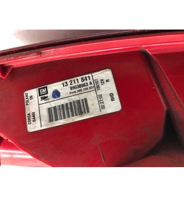 Фонарь задний правый бу для Opel Corsa D 1.2 i,  2007 г. бу контрактные купить в Спб