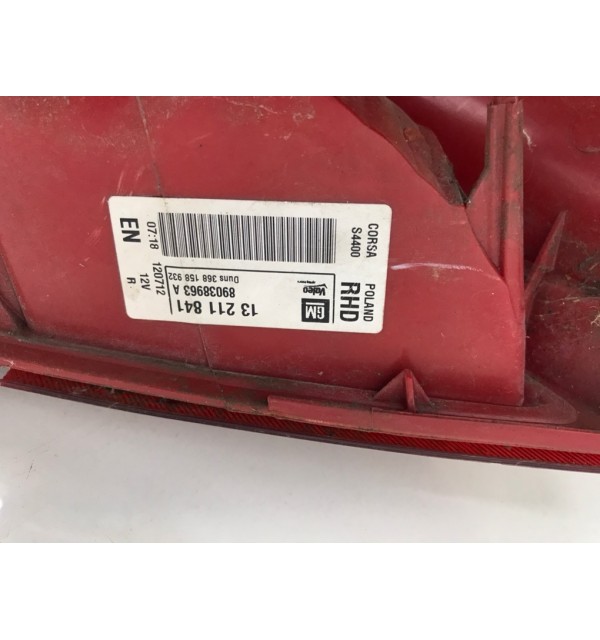 Фонарь задний правый бу для Opel Corsa D 1.0 i,  2012 г. бу контрактные купить в Спб