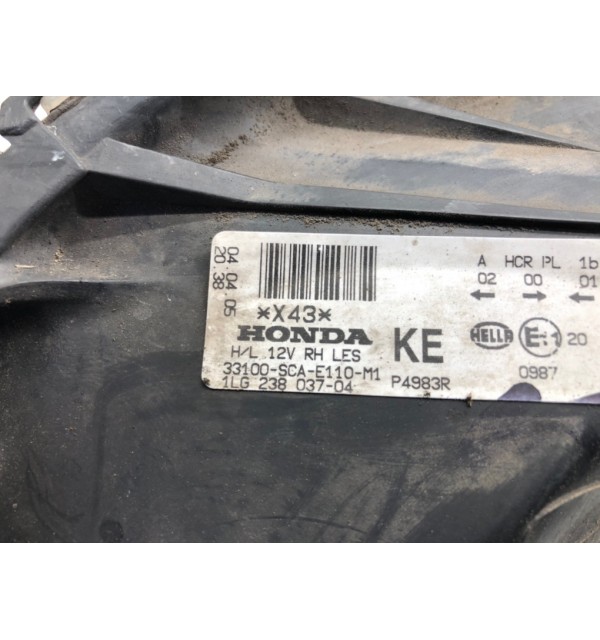 Фара правая бу для Honda CR-V  2.2 i-CTDi,  2005 г. бу контрактные купить в Спб