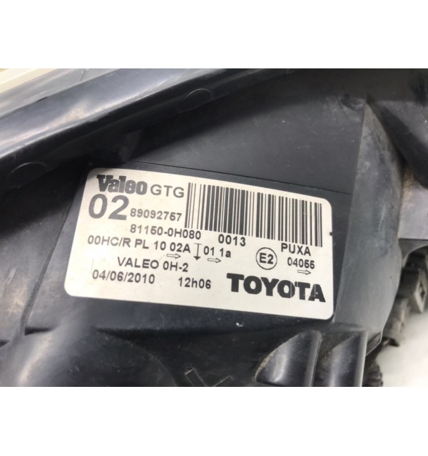 Фара левая бу для Toyota Aygo  1.0 i,  2010 г. бу контрактные купить в Спб