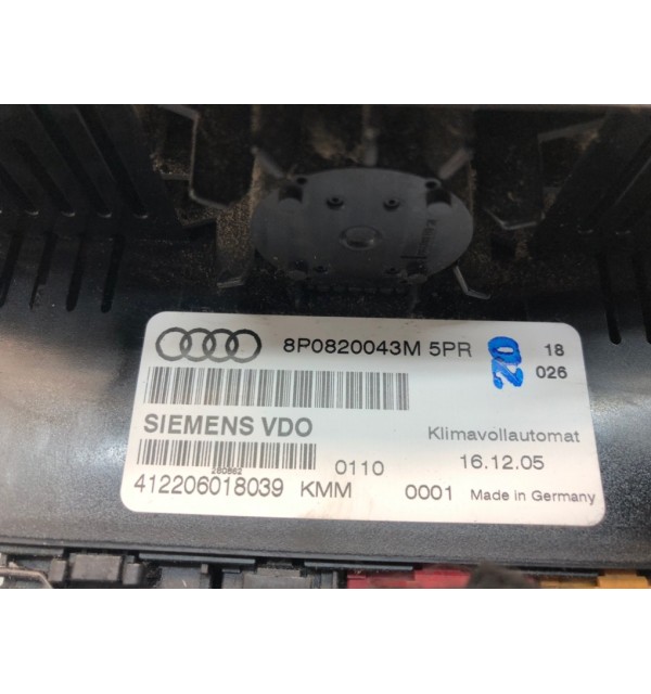 Блок управления печки/климат-контроля бу для Audi A3 8P 1.6 i,  2005 г. бу контрактные купить в Спб
