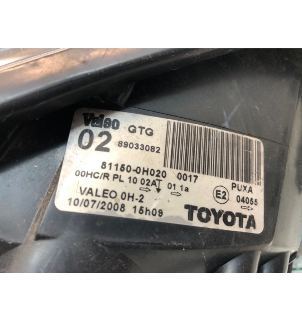 Фара левая бу для Toyota Aygo  1.0 i,  2008 г. бу контрактные купить в Спб