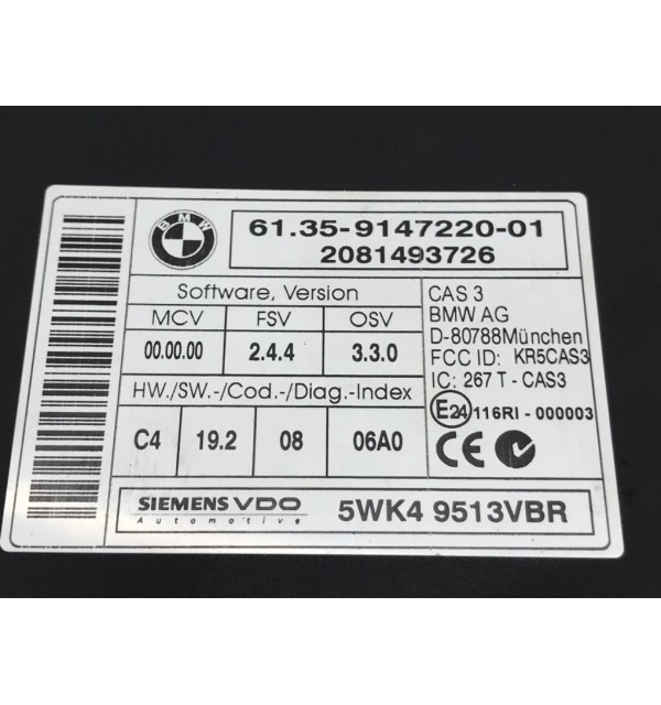 Замок зажигания бу для BMW 3 E90/E91/E92/E93 2.0 TD,  2008 г. бу контрактные купить в Спб