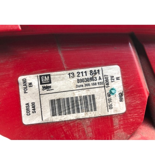 Фонарь задний правый бу для Opel Corsa D 1.3 CDTi,  2007 г.