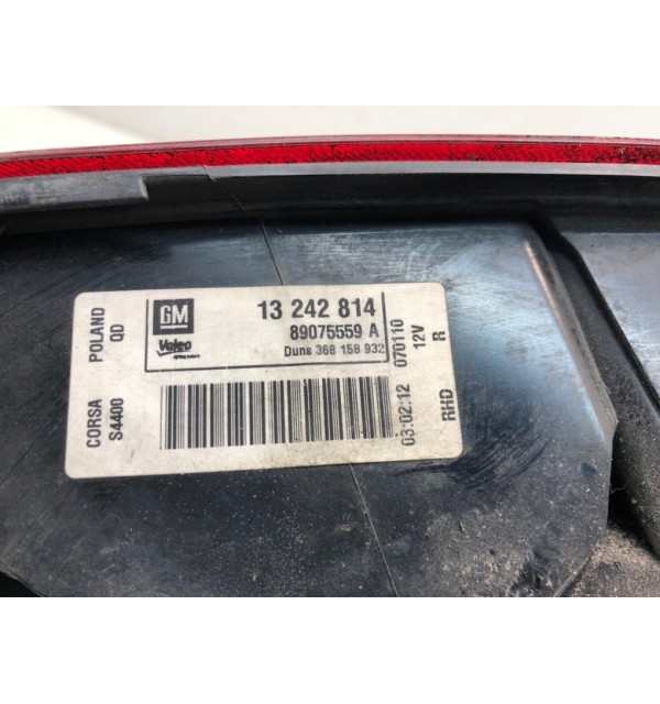 Фонарь задний правый бу для Opel Corsa D 1.4 i,  2010 г. бу контрактные купить в Спб