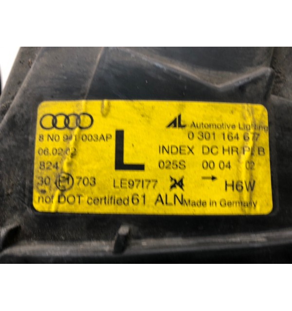 Фара левая бу для Audi TT 8N 1.8 Ti,  2002 г.