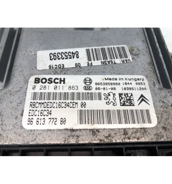 Блок управления двигателем бу для Peugeot 307  1.6 HDi,  2006 г. бу контрактные купить в Спб