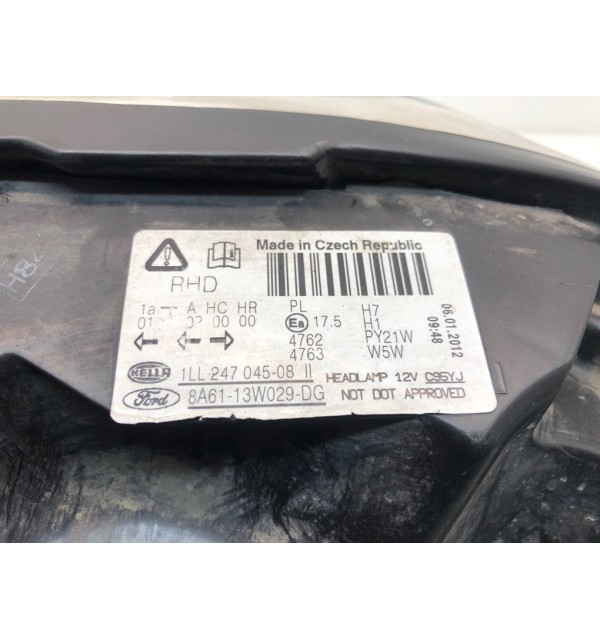 Фара правая бу для Ford Fiesta  1.6 Ti,  2012 г. бу контрактные купить в Спб