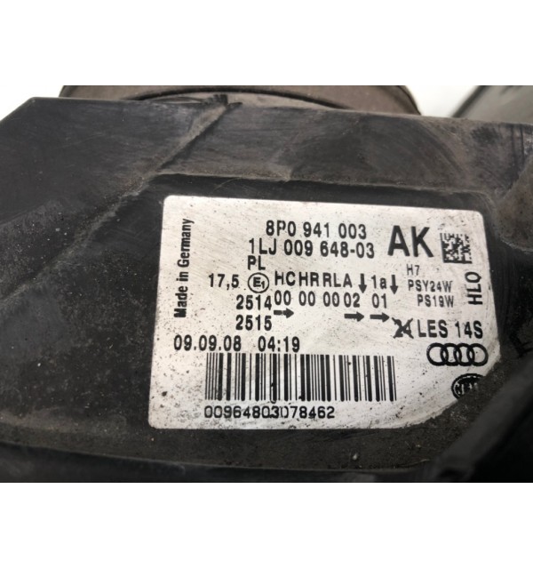 Фара левая бу для Audi A3 8P 2.0 TDi,  2009 г. бу контрактные купить в Спб