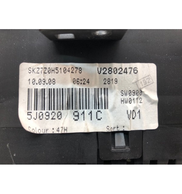 Щиток приборов (приборная панель) бу для Skoda Roomster 5J 1.9 TDi,  2008 г. бу контрактные купить в Спб