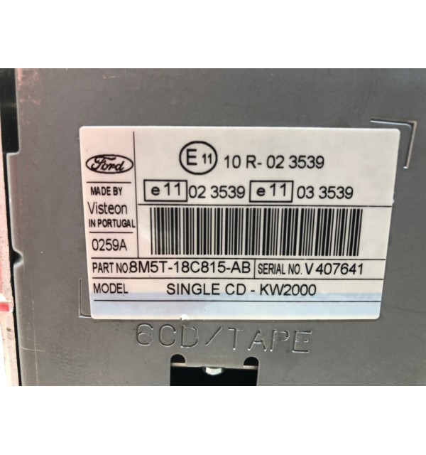 Магнитола бу для Ford Focus 2 1.6 i,  2009 г. бу контрактные купить в Спб