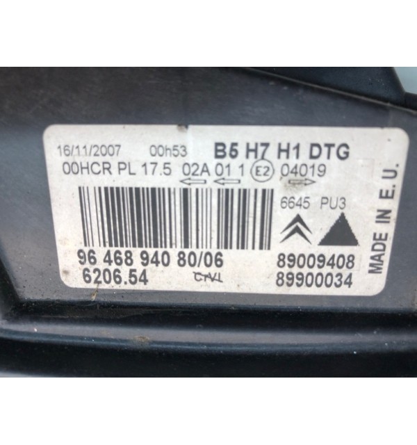Фара правая бу для Citroen C4  1.6 i,  2008 г.