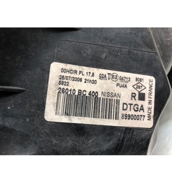 Фара правая бу для Nissan Micra K12 1.2 i,  2006 г. бу контрактные купить в Спб
