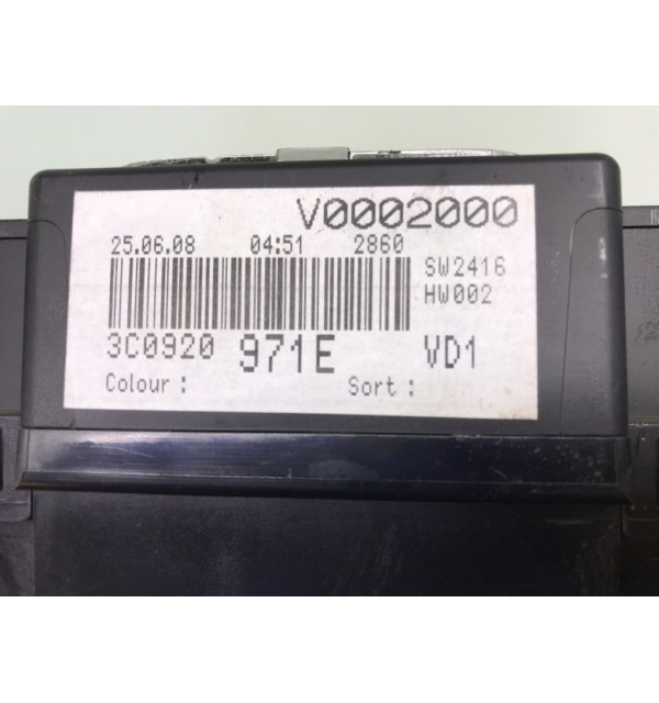 Щиток приборов (приборная панель) бу для Volkswagen Passat B6 2.0 TDi,  2008 г. бу контрактные купить в Спб