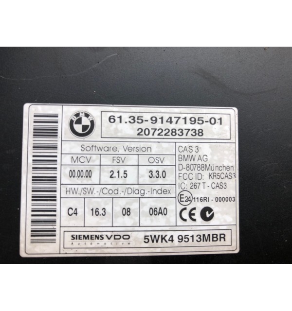 Замок зажигания бу для Mini One R56 1.4 i,  2007 г. бу контрактные купить в Спб