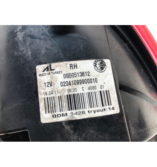 Фонарь задний правый бу для Alfa Romeo Giulietta  2.0 JTD,  2011 г. бу контрактные купить в Спб