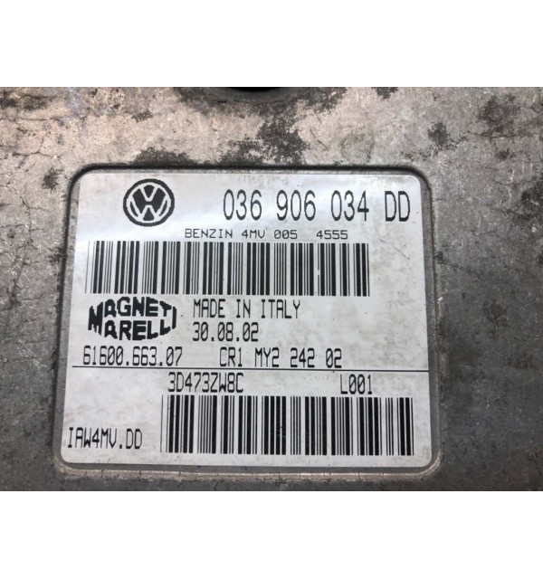 Блок управления двигателем бу для Volkswagen Polo 4 1.4 i,  2002 г. бу контрактные купить в Спб