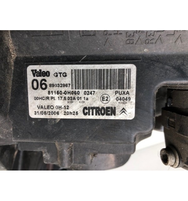 Фара левая бу для Citroen C1  1.0 i,  2006 г. бу контрактные купить в Спб