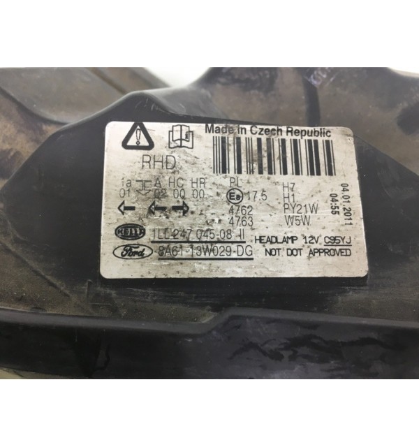 Фара правая бу для Ford Fiesta  1.6 i,  2011 г. бу контрактные купить в Спб
