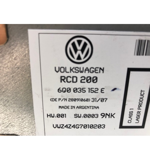 Магнитола бу для Volkswagen Polo  1.2 i,  2007 г. бу контрактные купить в Спб
