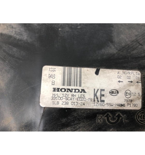 Фара правая бу для Honda CR-V  2.0,  2003 г. бу контрактные купить в Спб