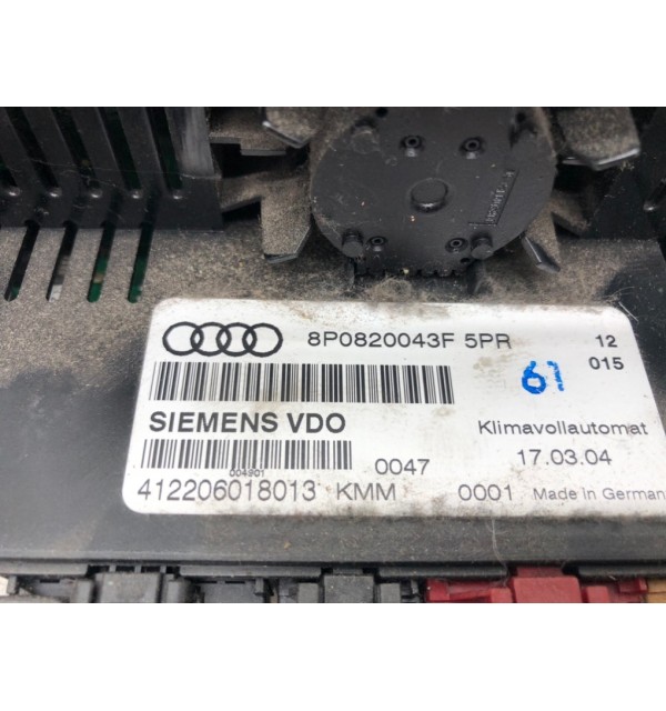 Блок управления печки/климат-контроля бу для Audi A3 8P 2.0 TDi,  2004 г. бу контрактные купить в Спб