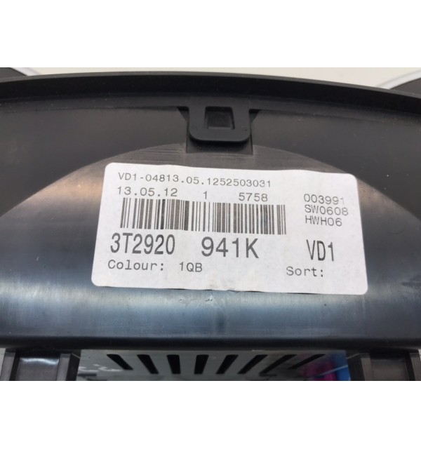 Щиток приборов (приборная панель) бу для Skoda Superb  2.0 TDi,  2012 г. бу контрактные купить в Спб
