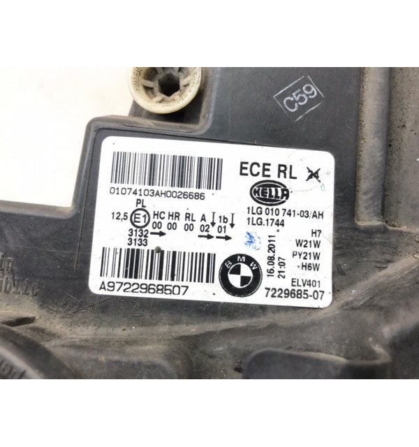 Фара левая бу для BMW 1 F20/F21 2.0 TD,  2011 г. бу контрактные купить в Спб