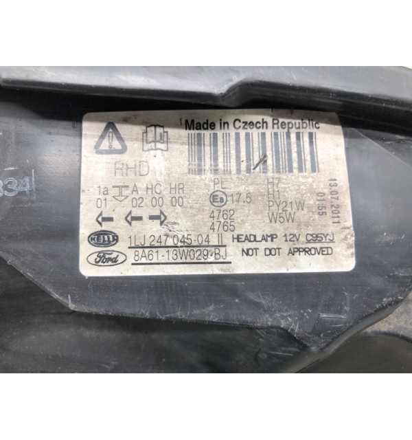 Фара правая бу для Ford Fiesta  1.6 TDCi,  2011 г. бу контрактные купить в Спб