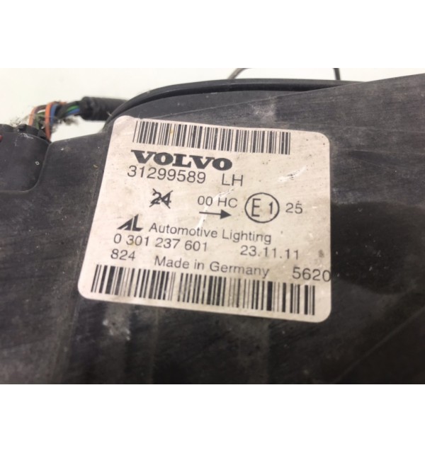 Фара левая бу для Volvo V50  1.6 TD,  2012 г.