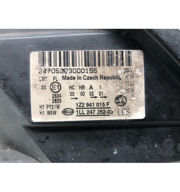 Фара левая бу для Skoda Octavia A5 1.6 TDi,  2011 г.