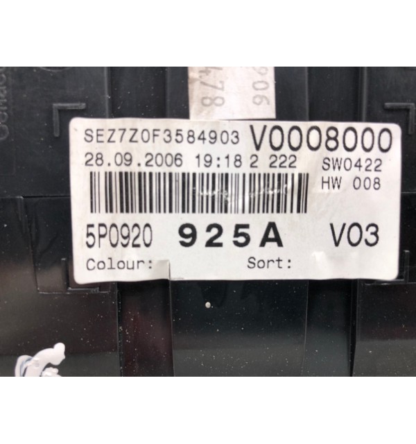 Щиток приборов (приборная панель) бу для Seat Altea  2.0,  2006 г. бу контрактные купить в Спб
