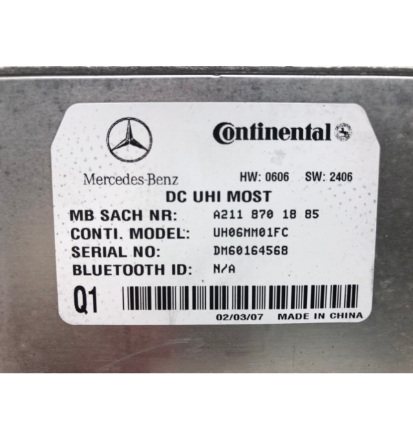 Блок управления телефоном бу для Mercedes C W203 1.8,  2007 г. бу контрактные купить в Спб