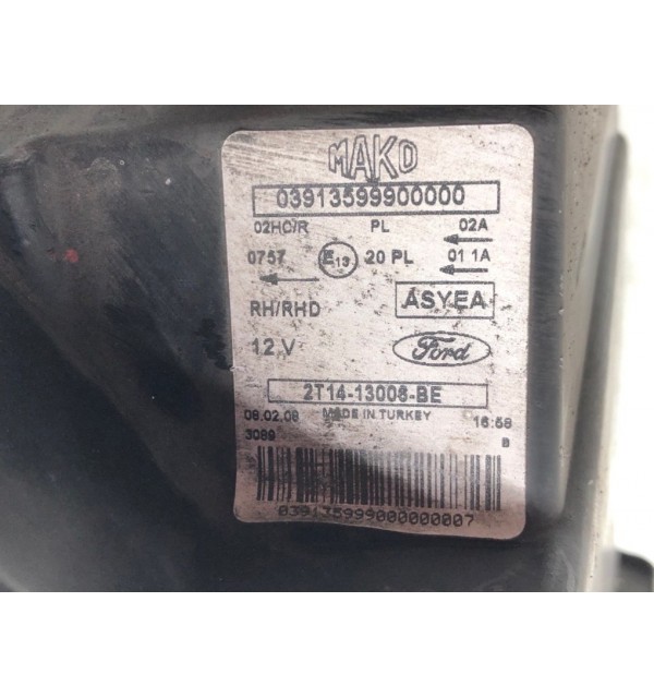 Фара правая бу для Ford Transit Connect  1.8,  2008 г. бу контрактные купить в Спб