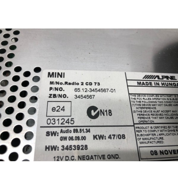 Магнитола бу для Mini Cooper R56 1.6 i,  2009 г. бу контрактные купить в Спб