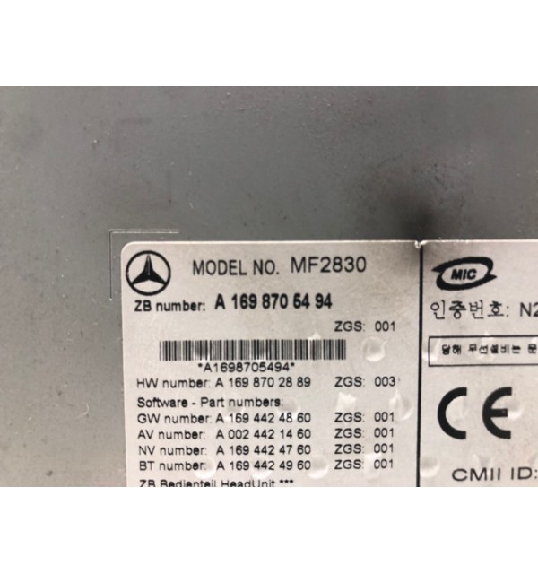 Магнитола бу для Mercedes B W245 2.0 CDi,  2008 г.