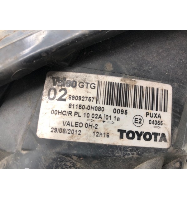 Фара левая бу для Toyota Aygo  1.0 i,  2012 г.