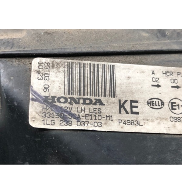 Фара левая бу для Honda CR-V  2.2 CTDi,  2006 г.