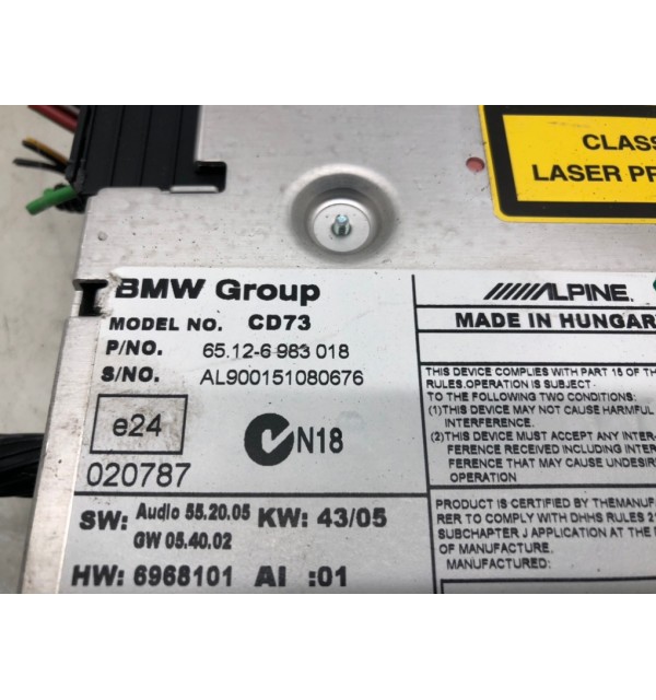 Магнитола бу для BMW 3 E90/E91/E92/E93 2.0 TD,  2005 г.