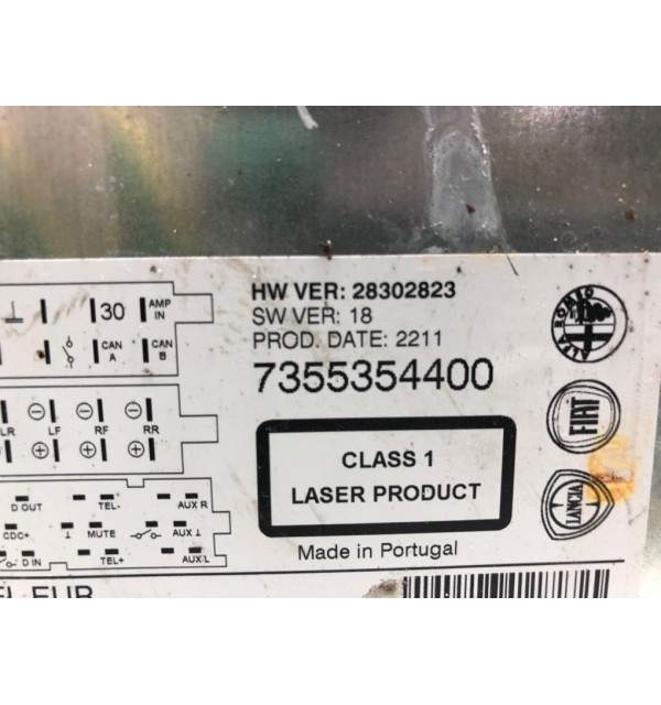 Магнитола бу для Fiat Punto  1.4 i,  2011 г.