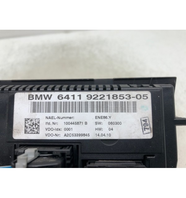 Блок управления печки/климат-контроля бу для BMW 3 E90/E91/E92/E93 2.0 TD,  2010 г.