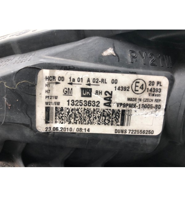 Фара правая бу для Opel Meriva B 1.7 CDTi,  2010 г.