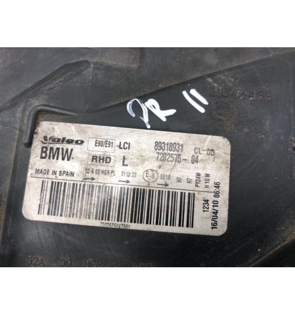 Фара левая бу для BMW 3 E90/E91/E92/E93 2.0 TD,  2010 г.