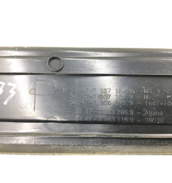Накладка на порог бу для BMW 3 E90/E91/E92/E93 3.0 i,  2007 г.