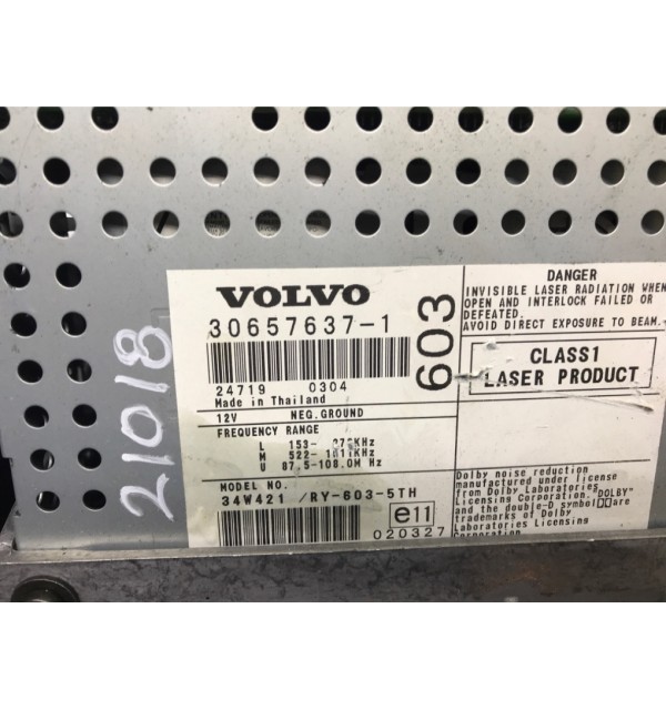 Магнитола бу для Volvo S60  2.4 i,  2004 г.