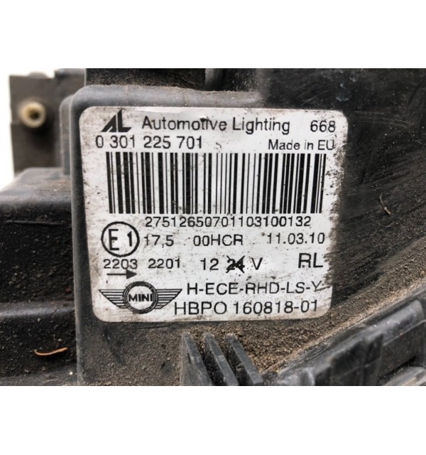 Фара левая бу для Mini One R56 1.6 i,  2010 г.