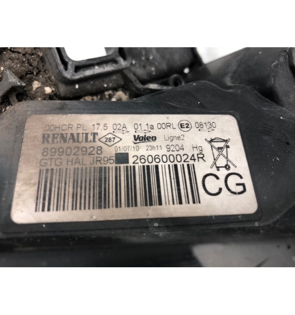 Фара левая бу для Renault Grand Scenic 3 1.5 DCi,  2010 г.