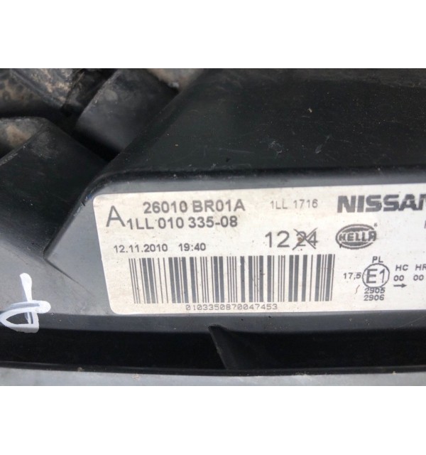 Фара правая бу для Nissan Qashqai  1.5 DCi,  2010 г.