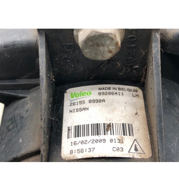 Фара противотуманная левая бу для Nissan Qashqai  1.5 DCi,  2009 г.